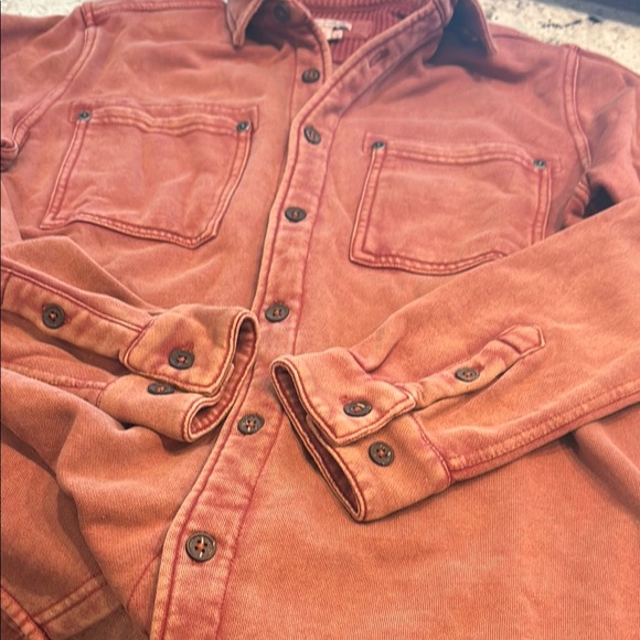 Rust Orange Button-Up Shirt - Picture 3 of 5